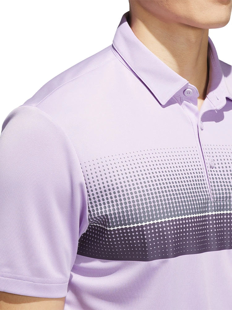 adidas Performance Allover Print Polo Shirt - Powder Plum