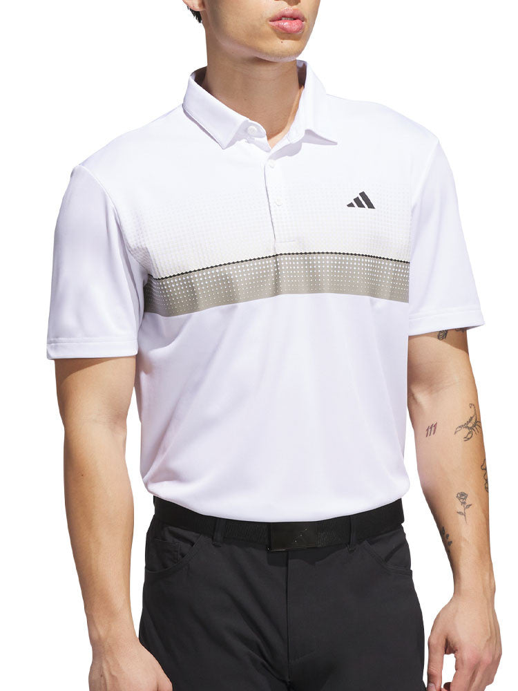 adidas Performance Allover Print Polo Shirt - White