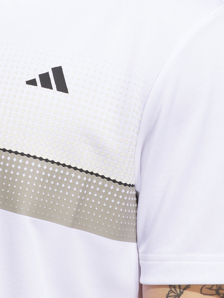 adidas Performance Allover Print Polo Shirt - White