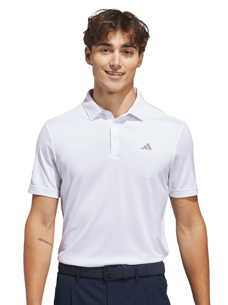adidas Performance Solid Polo Shirt - White