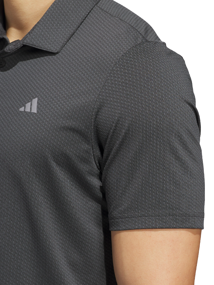 adidas Performance Textured Polo Shirt - Carbon/Black