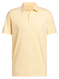 adidas Performance Textured Polo Shirt - White/Semi Ice Tangerine