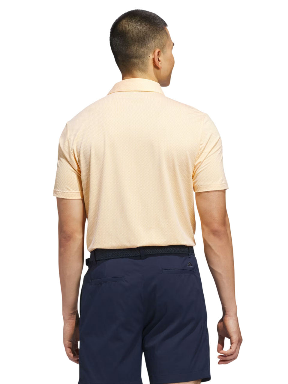 adidas Performance Textured Polo Shirt - White/Semi Ice Tangerine