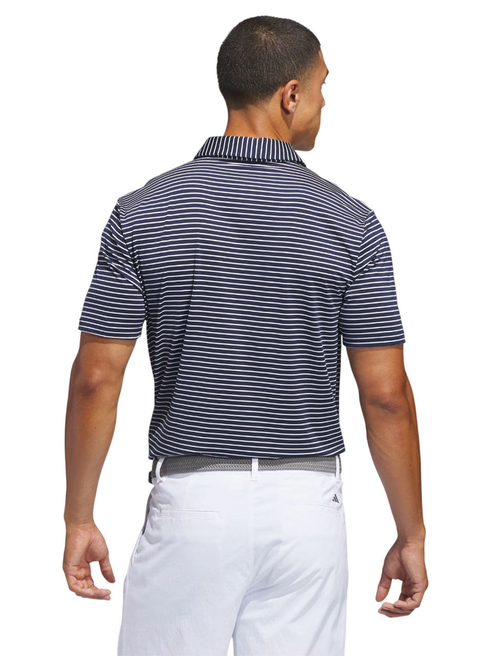 adidas Performance Two-Colour Stripe Polo Shirt - Collegiate Navy/White