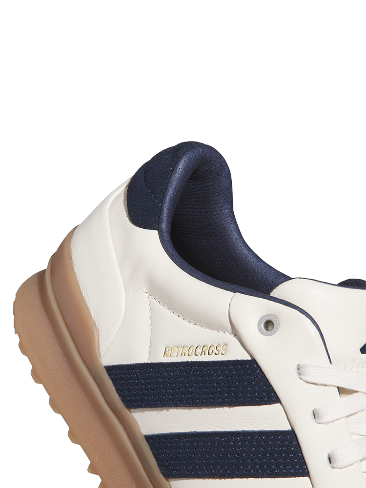 adidas Retrocross Gripmore Spikeless Golf Shoes - Chalk White/Collegiate Navy
