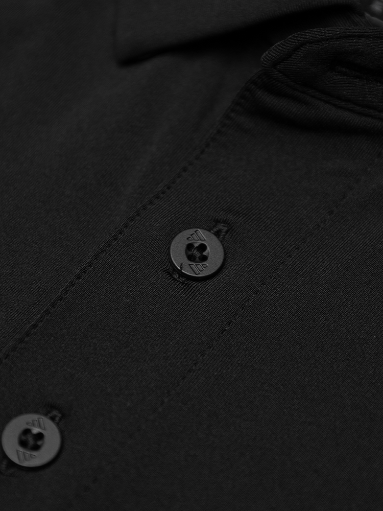 adidas Short Sleeve Hybrid Polo Shirt - Black