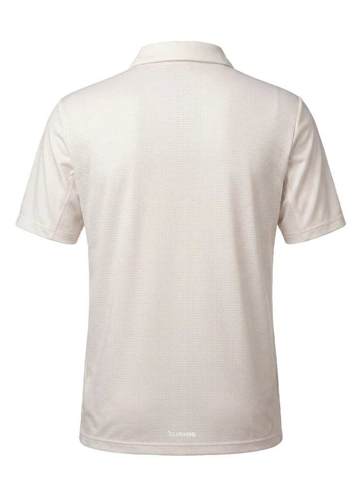 adidas Short Sleeve Hybrid Polo Shirt - White