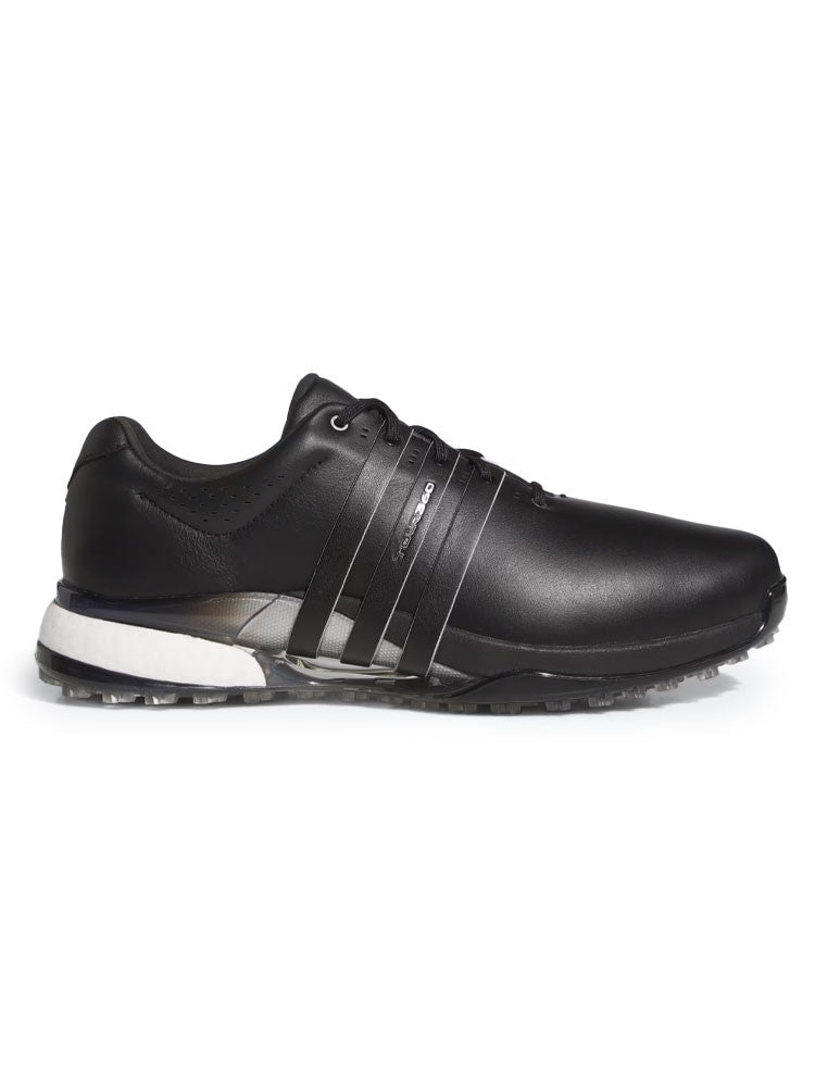adidas Tour360 25 Wide Spikeless Golf Shoes - Core Black/Silver Met./Core Black