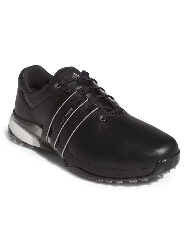 adidas Tour360 25 Wide Spikeless Golf Shoes - Core Black/Silver Met./Core Black