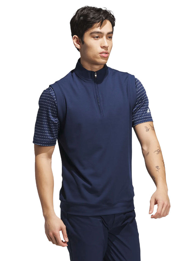 adidas Ultimate365 Classic Quarter-Zip Vest - Collegiate Navy