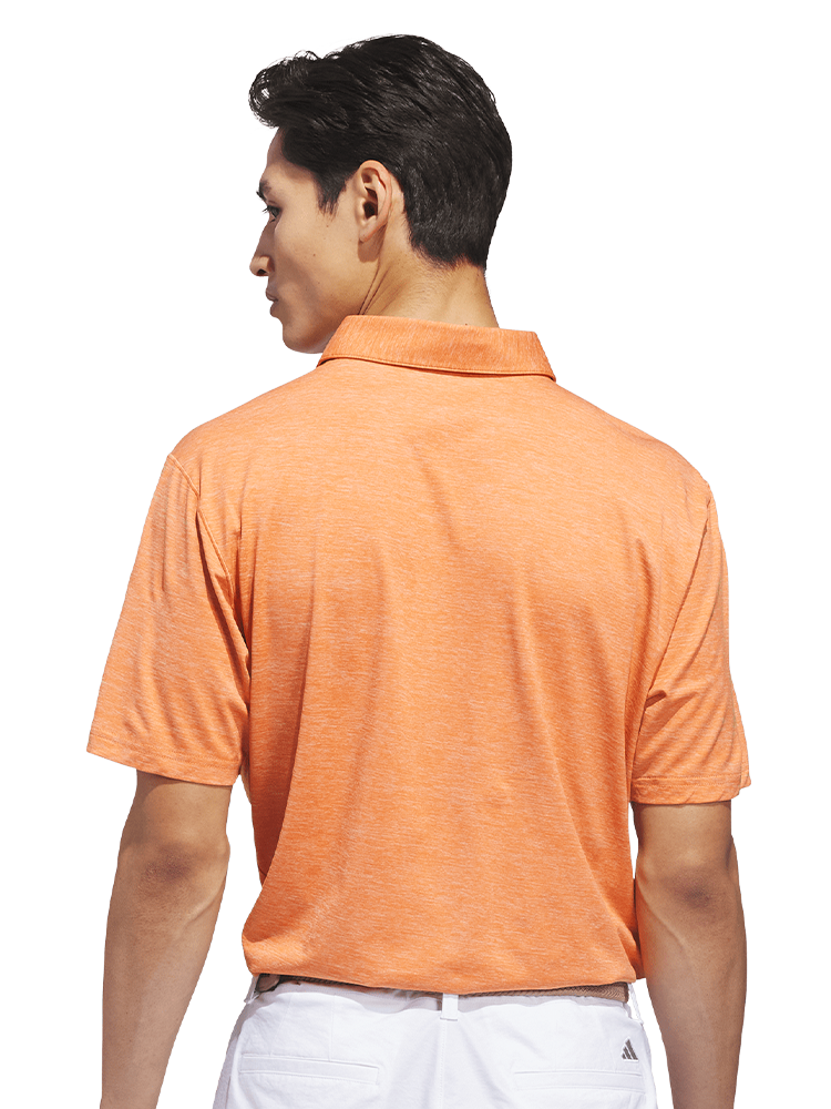 adidas Ultimate365 Elevated Twistknit Polo Shirt - Dusky Orange/White