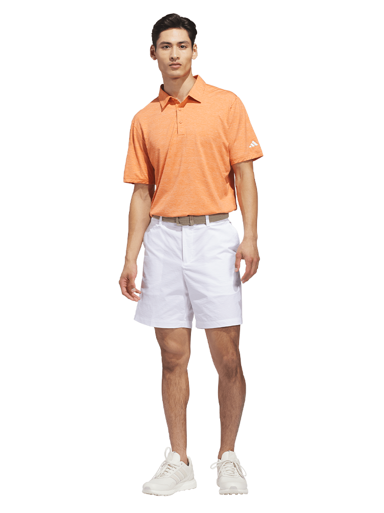 adidas Ultimate365 Elevated Twistknit Polo Shirt - Dusky Orange/White