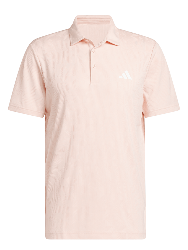 adidas Ultimate365 Jacquard Polo Shirt - Blush Pink