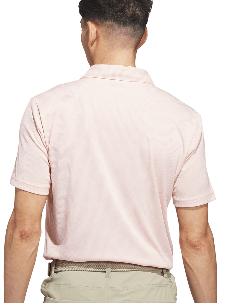 adidas Ultimate365 Jacquard Polo Shirt - Blush Pink