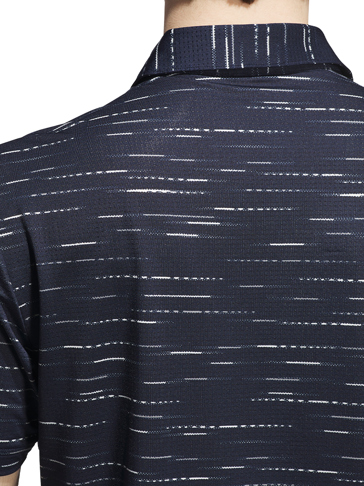 adidas Ultimate365 Mesh Glimmer Print Polo Shirt - Collegiate Navy