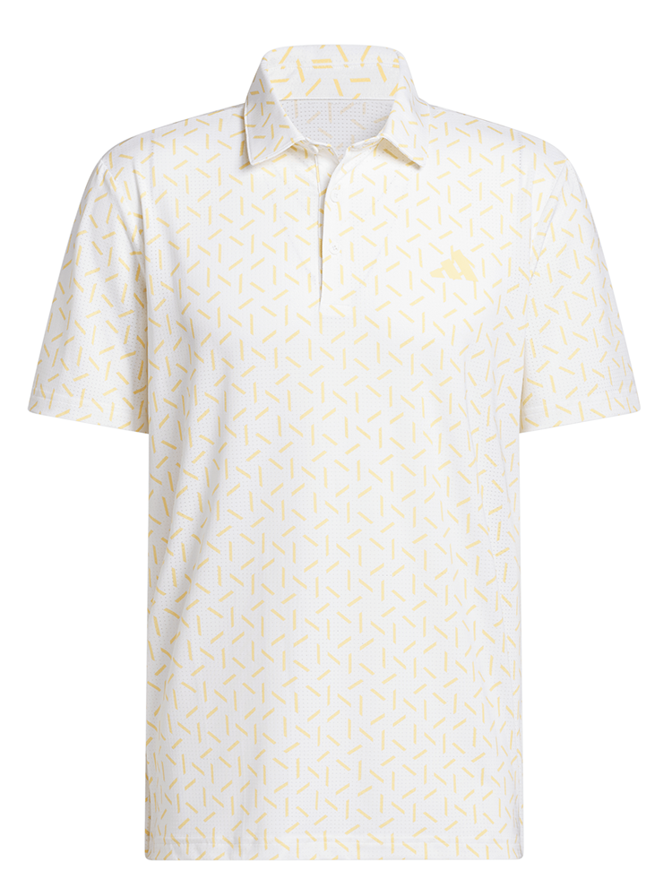 adidas Ultimate365 Mesh Print Climacool Polo - Semi Ice Tangerine