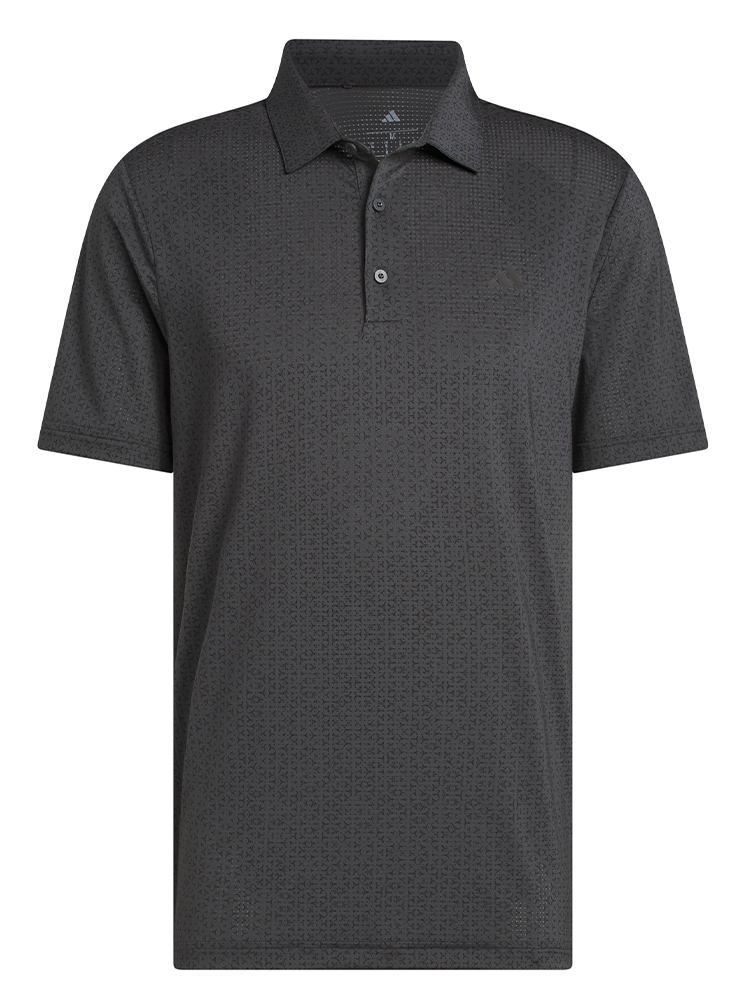 adidas Ultimate365 Mesh Tango Print Climacool Polo Shirt - Black/Carbon
