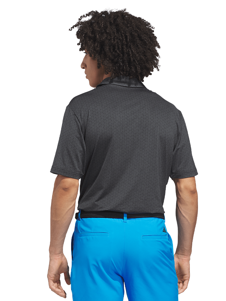 adidas Ultimate365 Mesh Tango Print Climacool Polo Shirt - Black/Carbon