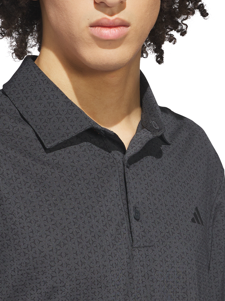 adidas Ultimate365 Mesh Tango Print Climacool Polo Shirt - Black/Carbon