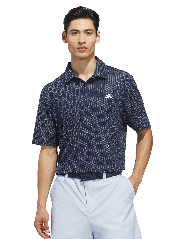 adidas Ultimate365 Mesh Tango Print Climacool Polo Shirt - Collegiate Navy/White