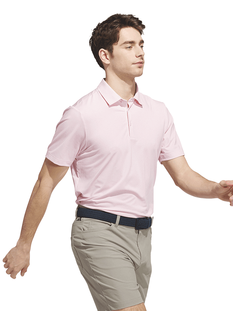 adidas Ultimate365 Mini Bunker Polo Shirt - Clear Pink