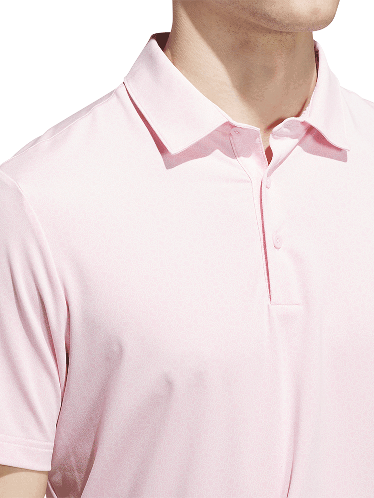 adidas Ultimate365 Mini Bunker Polo Shirt - Clear Pink