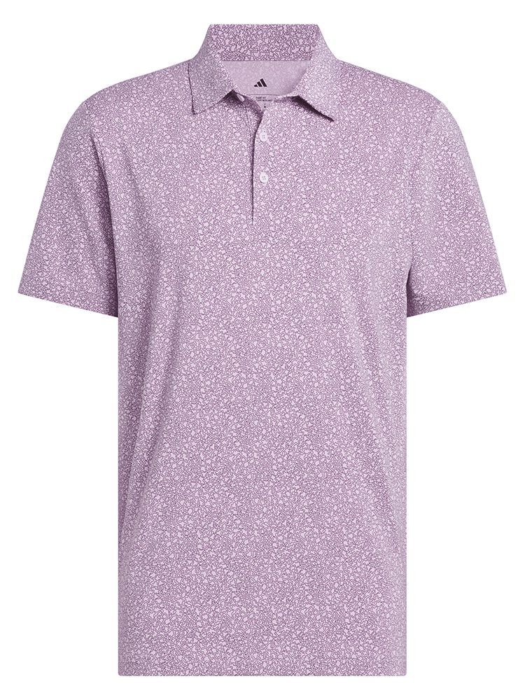 adidas Ultimate365 Mini Bunker Polo Shirt - Powder Plum