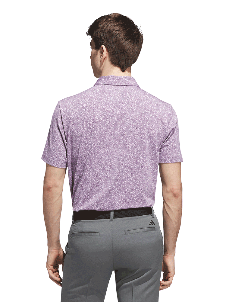 adidas Ultimate365 Mini Bunker Polo Shirt - Powder Plum