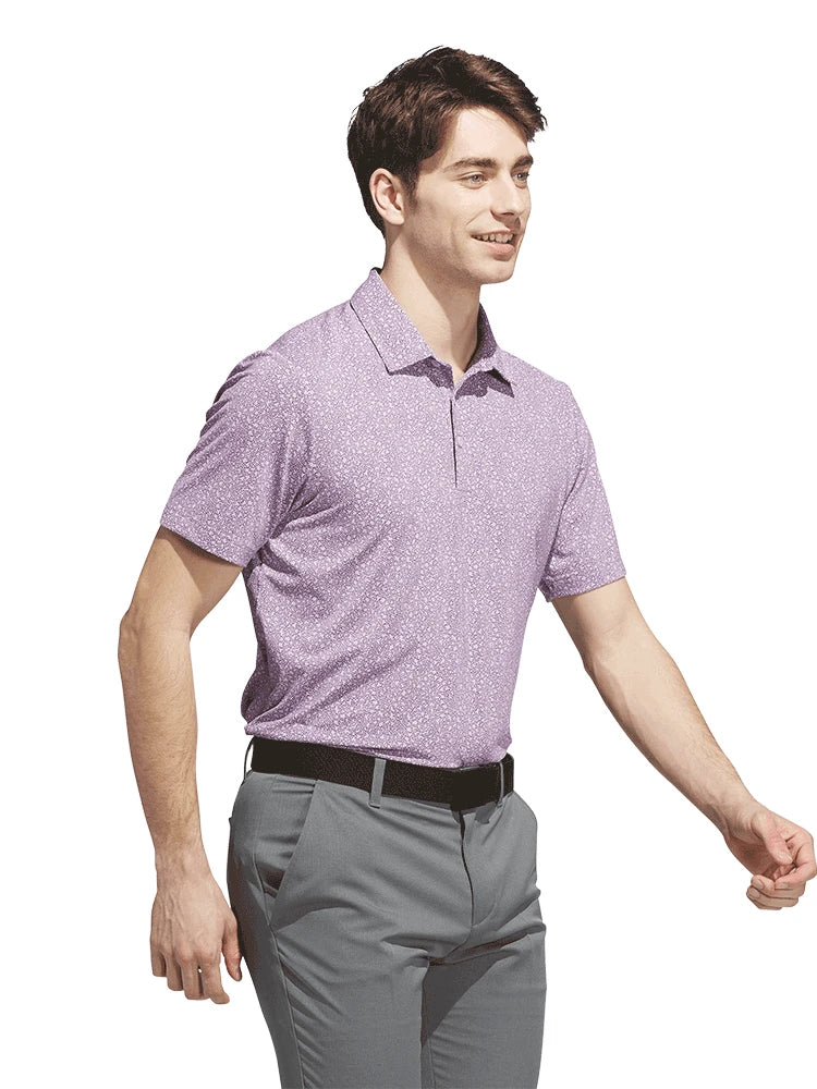 adidas Ultimate365 Mini Bunker Polo Shirt - Powder Plum