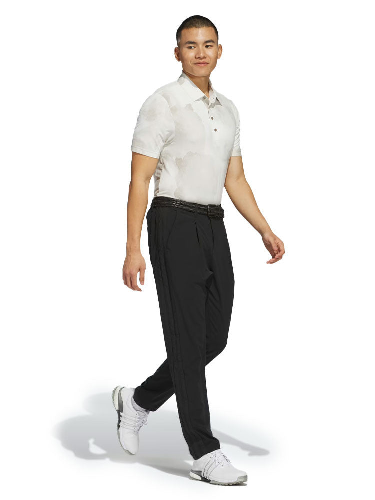 adidas Ultimate365 Printed Cool Feeling Tour Polo Shirt - Putty Beige/White