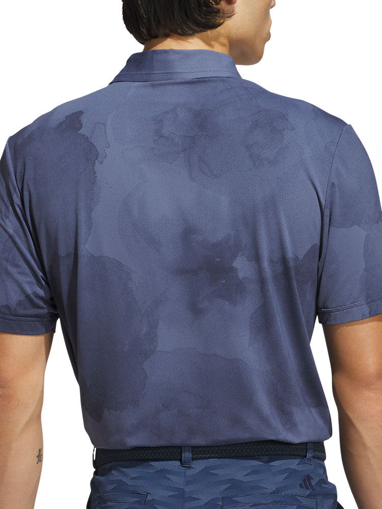 adidas Ultimate365 Printed Cool Feeling Tour Polo Shirt - Collegiate Navy