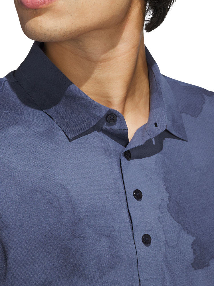 adidas Ultimate365 Printed Cool Feeling Tour Polo Shirt - Collegiate Navy