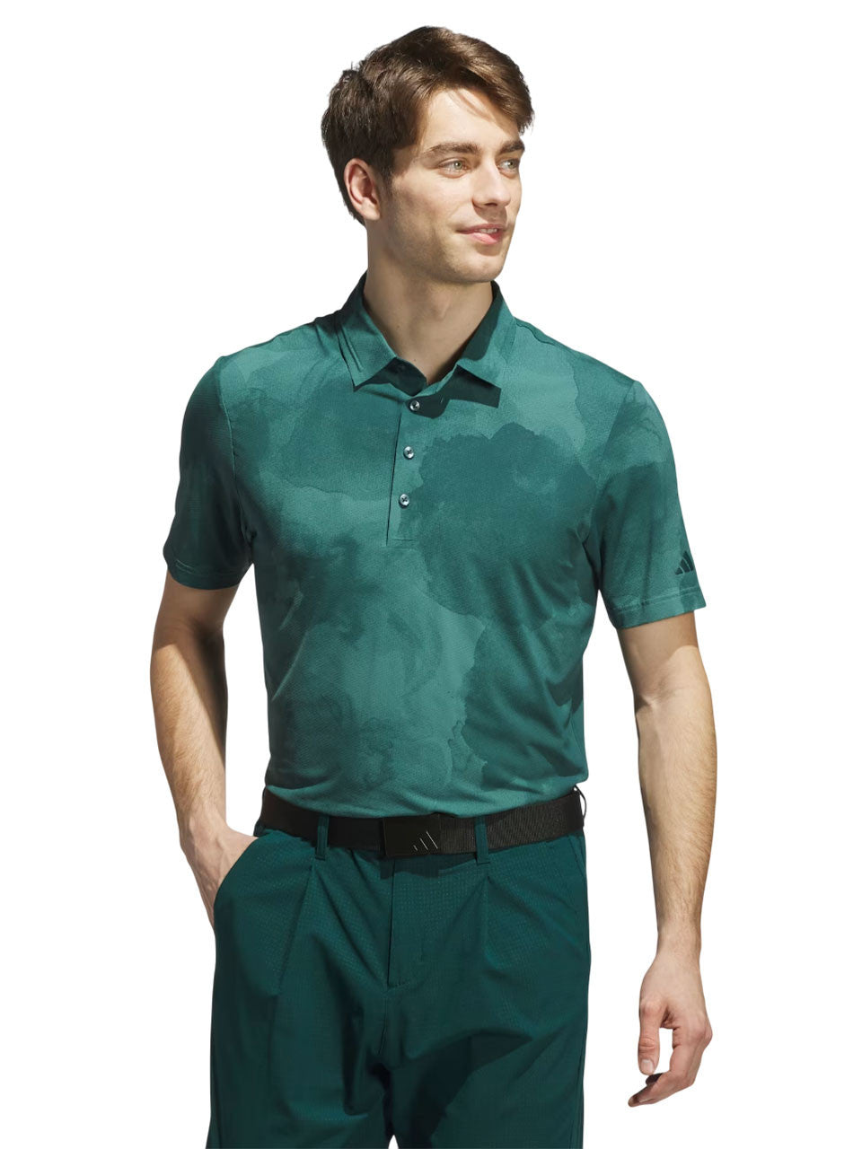 adidas Ultimate365 Printed Cool Feeling Tour Polo Shirt - Aurora Ivy