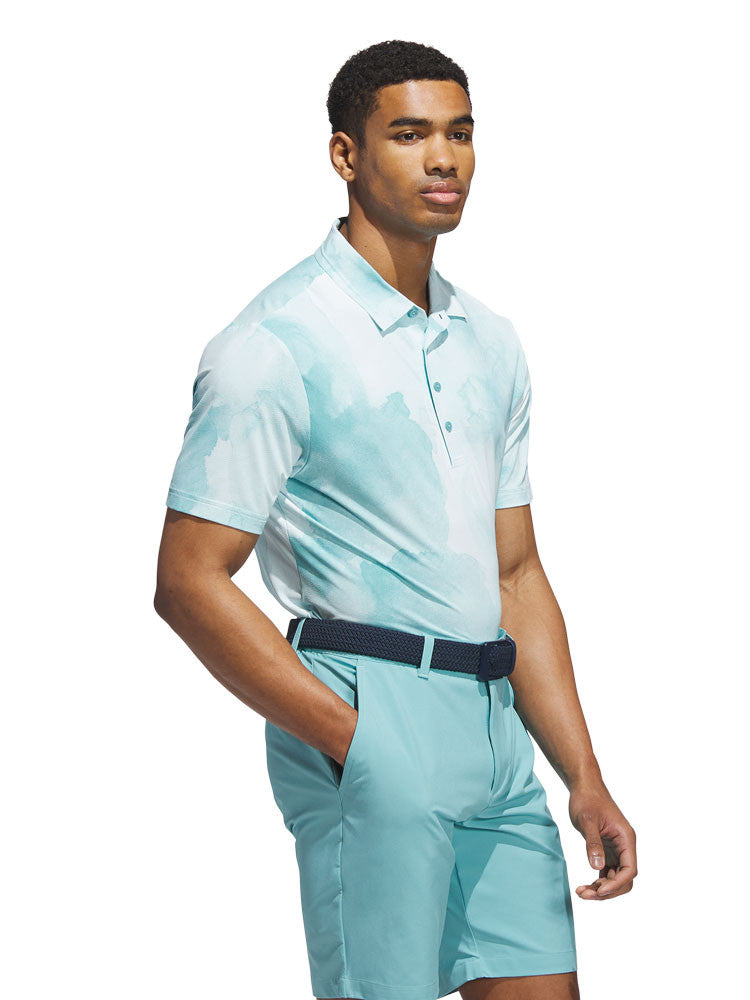 adidas Ultimate365 Printed Cool Feeling Tour Polo Shirt - Mint Tone