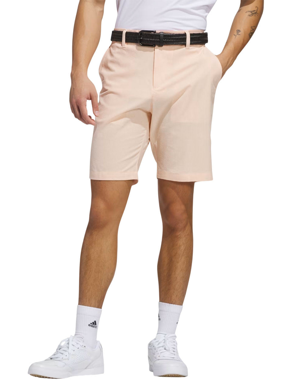 adidas Ultimate365 Textured 9-Inch Short - Powder Coral