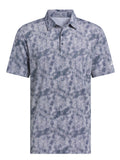 adidas Ultimate365 Textured Print Polo Shirt - Collegiate Navy/White