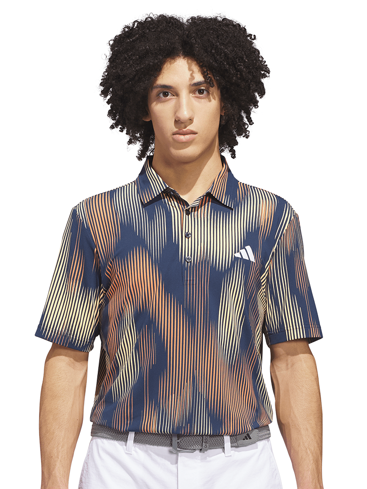 adidas Ultimate365 Tour Cool Feel Polo Shirt - Semi Ice Tangerine