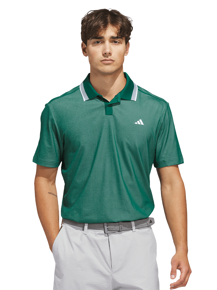 adidas Ultimate365 Tour Twistknit Pique Polo Shirt - Collegiate Green