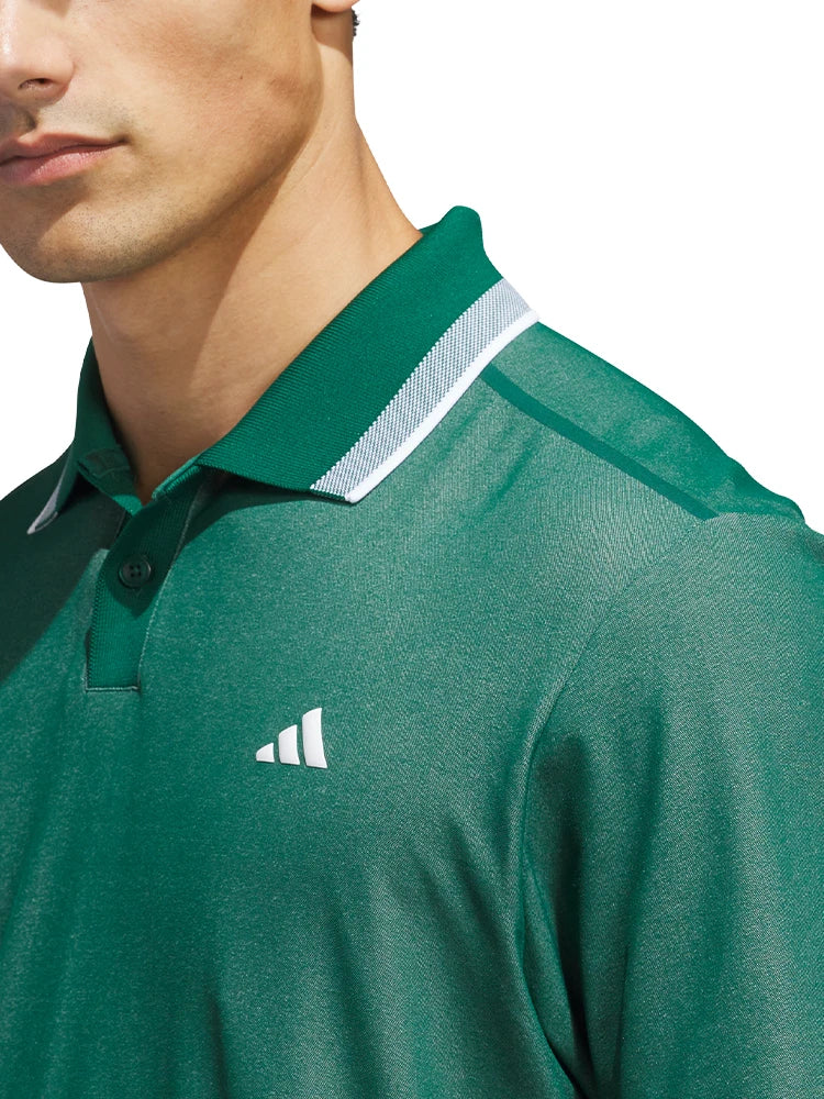 adidas Ultimate365 Tour Twistknit Pique Polo Shirt - Collegiate Green