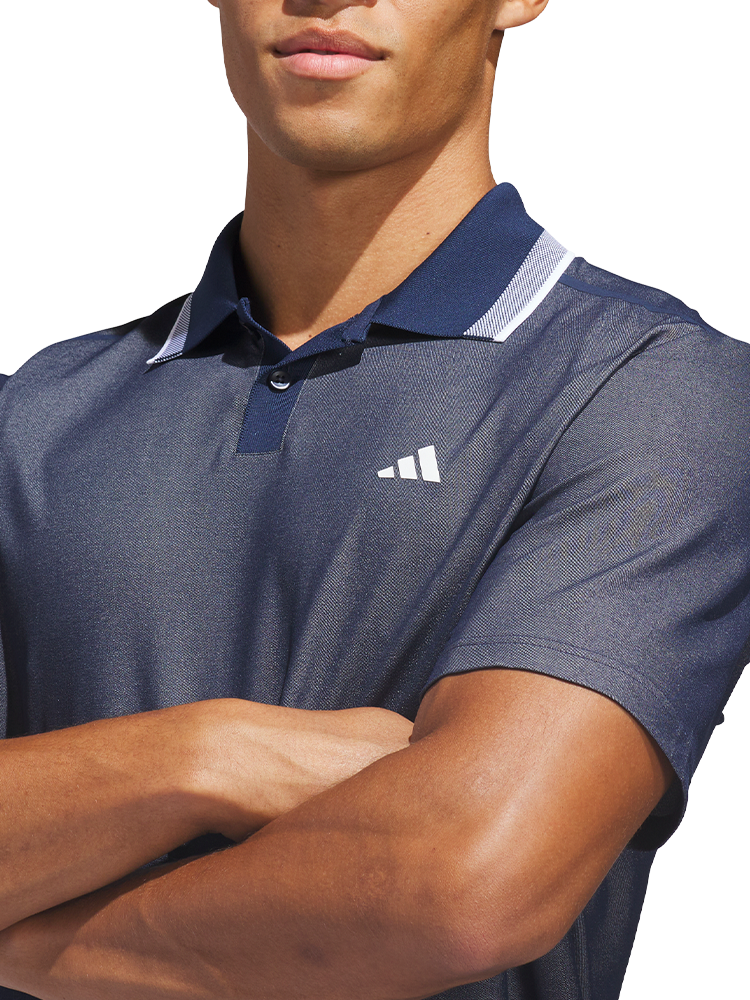 adidas Ultimate365 Tour Twistknit Pique Polo Shirt - Collegiate Navy