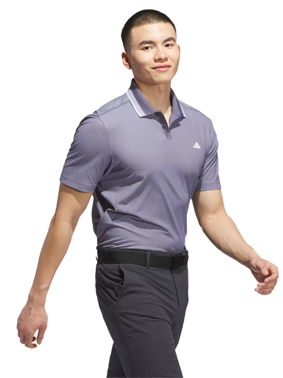 adidas Ultimate365 Tour Twistknit Pique Polo Shirt - Preloved Violet