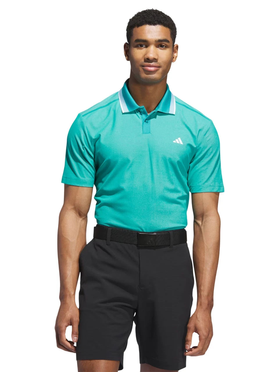 adidas Ultimate365 Tour Twistknit Pique Polo Shirt - Pure Teal