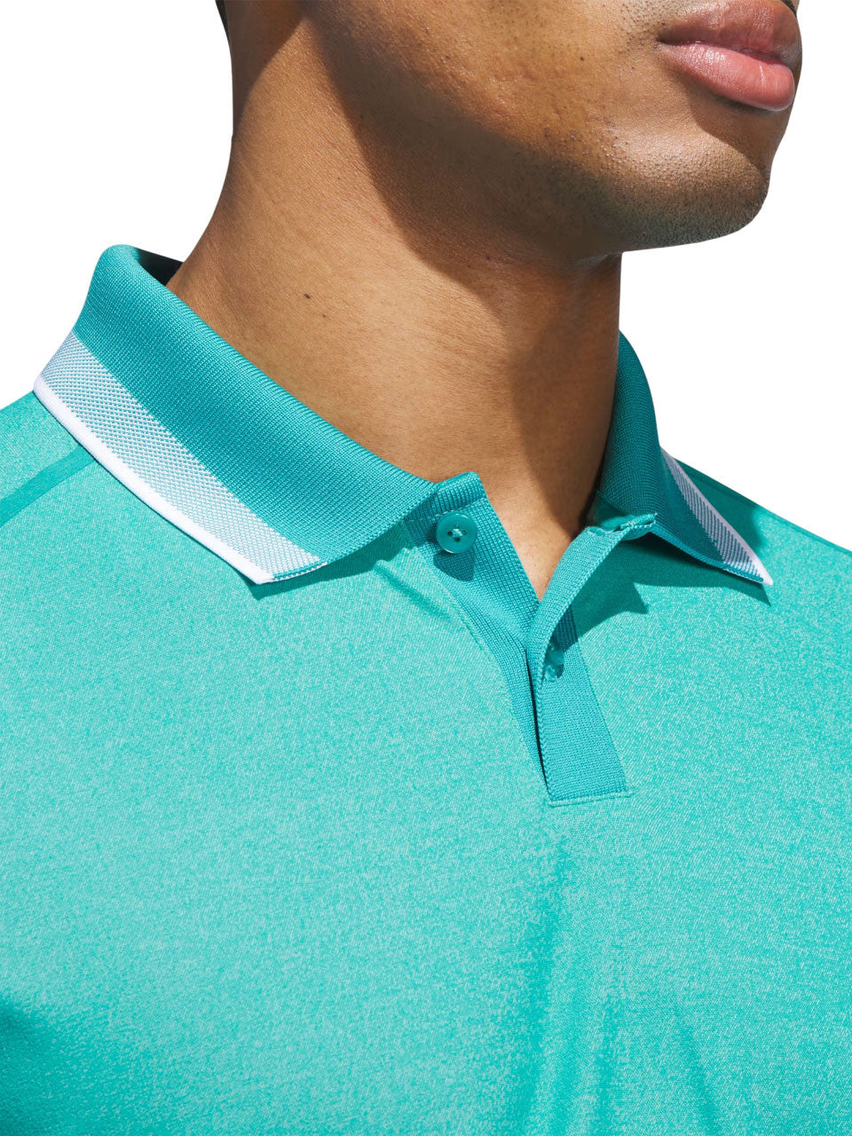adidas Ultimate365 Tour Twistknit Pique Polo Shirt - Pure Teal