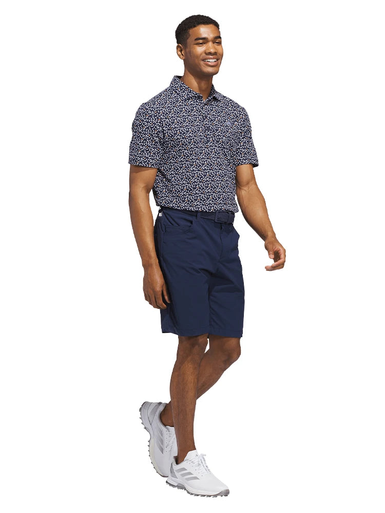 adidas Ultimate365+ Soft Print Polo Shirt - Collegiate Navy/White