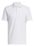 adidas Ultimate365+ Soft Print Polo Shirt - White/Wonder Sage