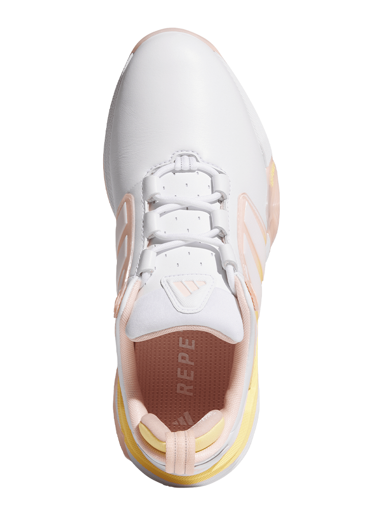 adidas Womens Adipower 26 Spikeless Golf Shoes - Ftwr White/Blush Pink