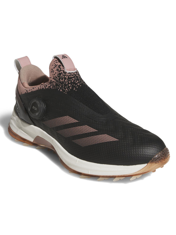 adidas Womens Adizero ZG BOA Spikeless Golf Shoes - Core Black/Warm Clay