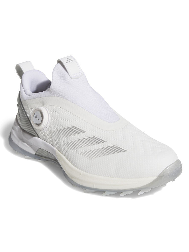 adidas Womens Adizero ZG BOA Spikeless Golf Shoes - Ftwr White/Silver Met.