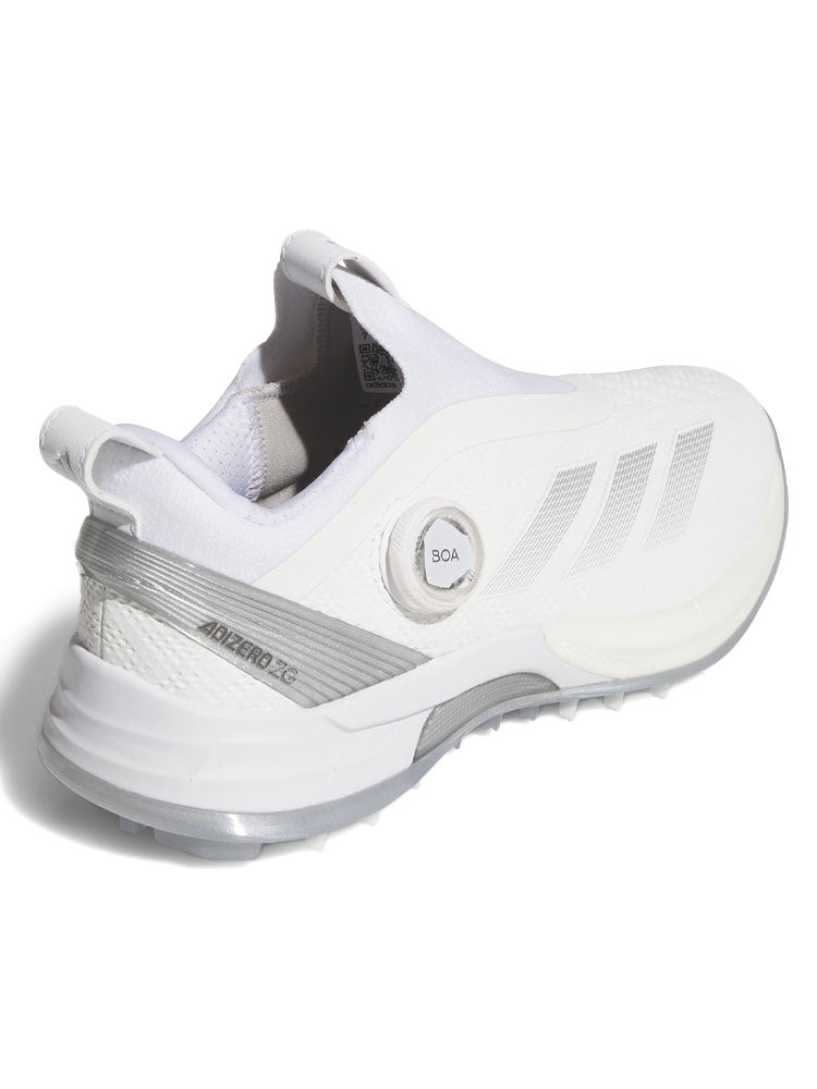 adidas Womens Adizero ZG BOA Spikeless Golf Shoes - Ftwr White/Silver Met.