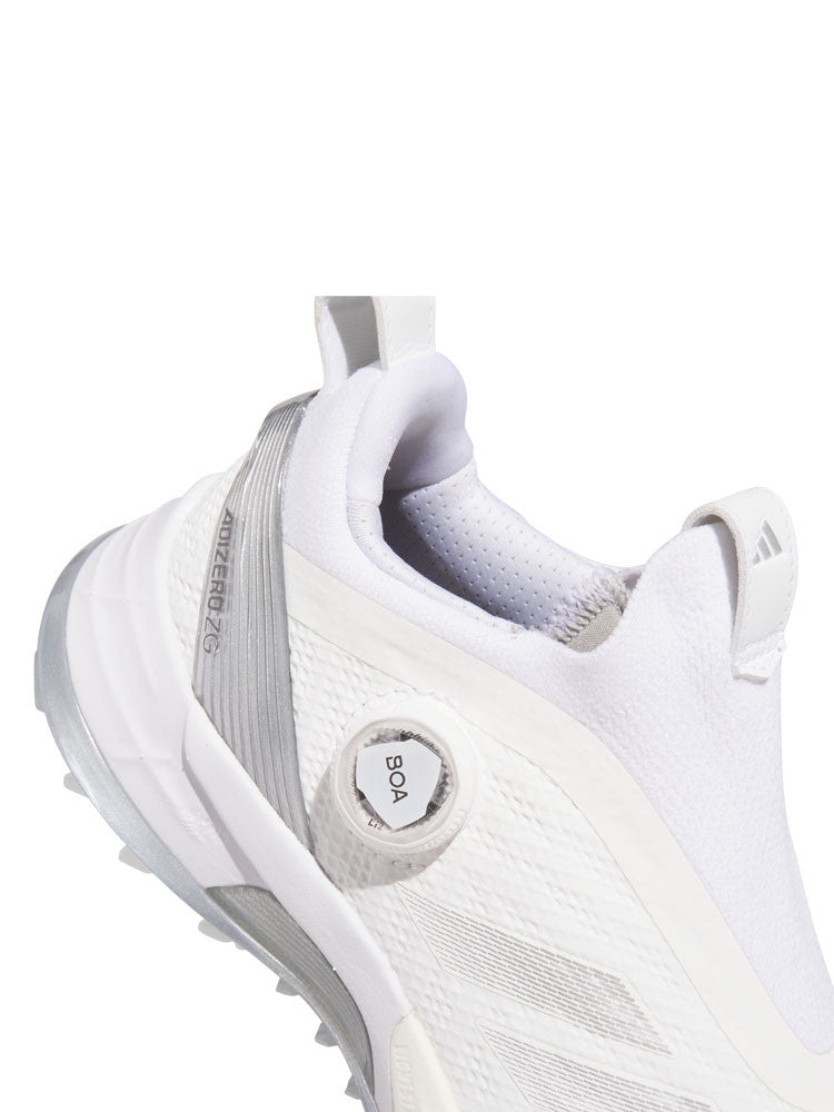 adidas Womens Adizero ZG BOA Spikeless Golf Shoes - Ftwr White/Silver Met.
